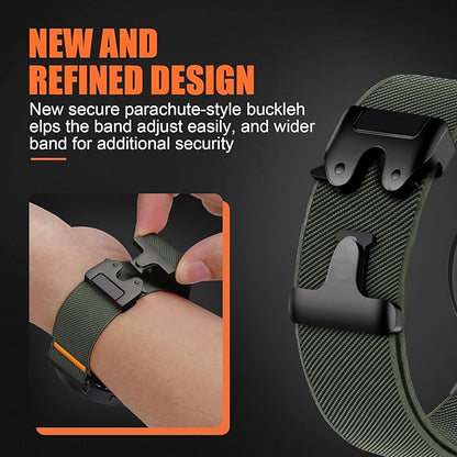 Elastic Nylon Band for Garmin Venu 3 4 2/Forerunner 965 265,22mm Quick Release Stretchy Sport Fabric Parachute Buckle Watch Band for Samsung Galaxy 3 45mm/Watch 46mm/Gear S3 Frontier/Classic Strap