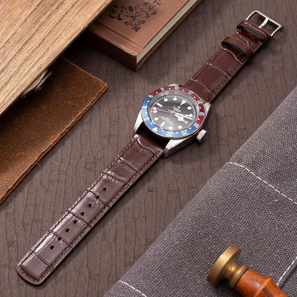 SEURE Quick Release Watch Band,Top Genuine Leather Watch Straps 19mm 20mm 21mm 22mm 24mm for Men and Women