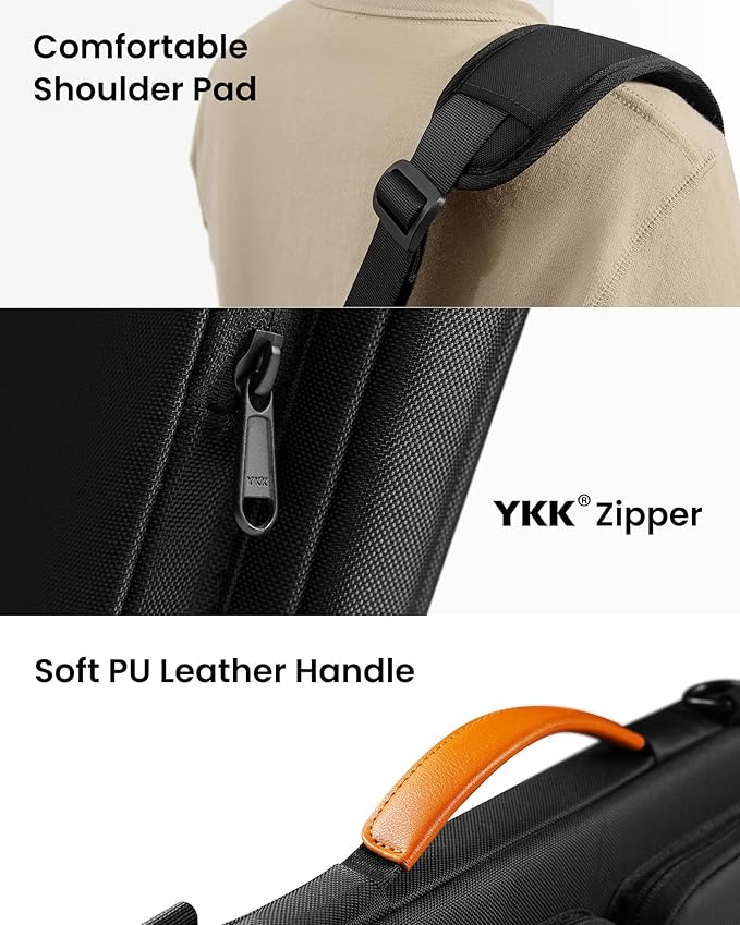 tomtoc Laptop Shoulder Bag for 2026 14 Inch MacBook Pro M5/M4/M3/M2/M1 Pro/Max 2026-2021, 13.5-14.4 Surface Laptop 7/6/Studio 2, Surface Book 3, 360 Protective Case Fit Asus VivoBook