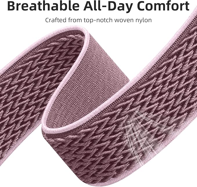 GEAK 18mm Watch Band Compatible with Garmin Venu 4 41mm Watch Band/Venu 2S 3S Watch Band, Quick Release Soft Nylon Breathable Sport Strap for Vivoactive 4S Watch Band/Forerunner 265s/255s Men Women