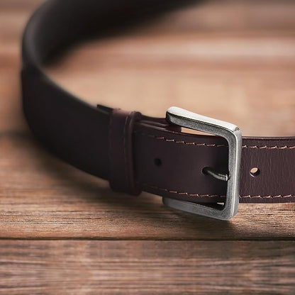 Wrangler Men’s Leather Belt, Country Casual Every Day Belt for Jeans