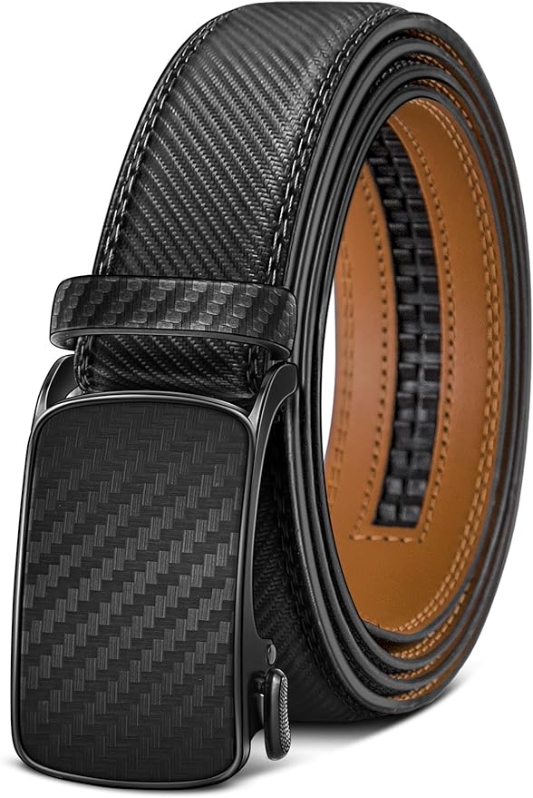BULLIANT Men's Ratchet Belt Nontrimmable-Click Belt Adjustable for Men Gift Lightweight 1 3/8"