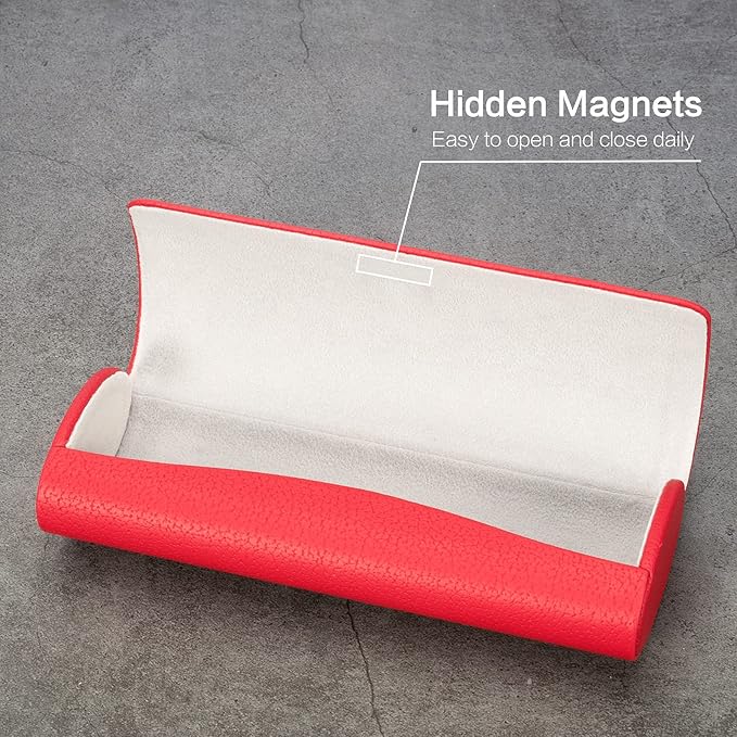 Vemiss Hard Shell Eyeglass Cases, Lightweight Portable Glasses Case for Women Men