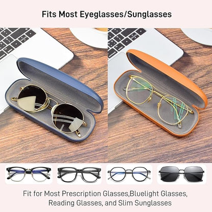 Glasses Case,Eyeglass Case 4 Pack for Women Men,Glasses Case Hard Shell,Hard Eye Glass Case for Travel Study Work,Hard Case for Glasses,Sunglasses Cases