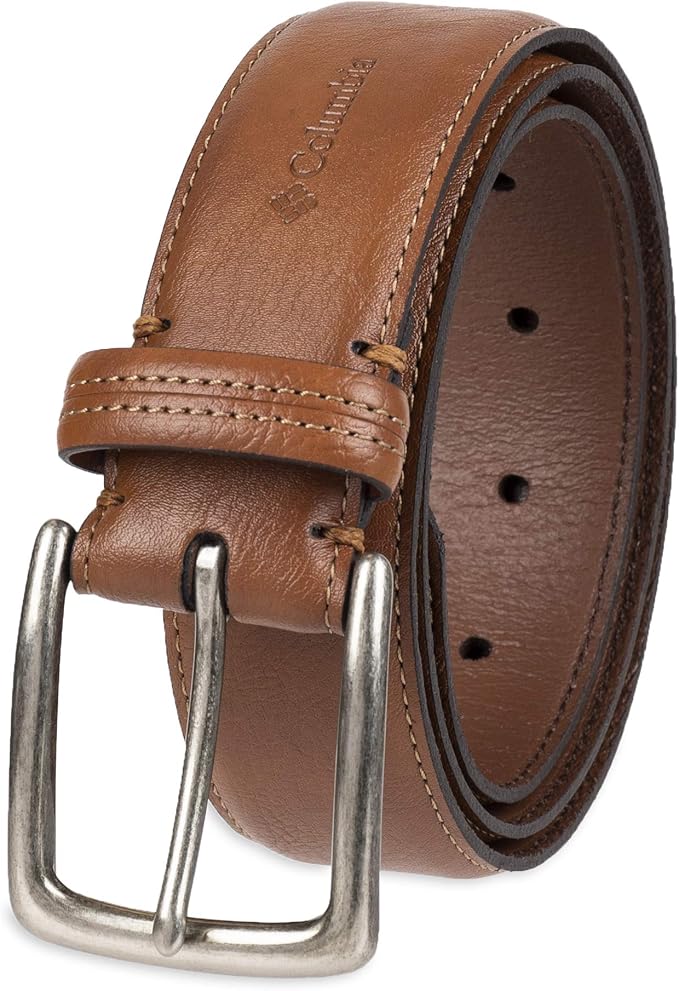 Columbia Men's Casual Everyday Leather Belt – Jeans, Chinos and Daily Wear