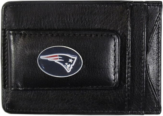 NFL Leather Money Clip Cardholder
