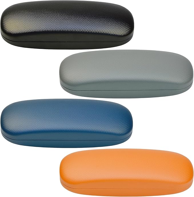 Glasses Case,Eyeglass Case 4 Pack for Women Men,Glasses Case Hard Shell,Hard Eye Glass Case for Travel Study Work,Hard Case for Glasses,Sunglasses Cases
