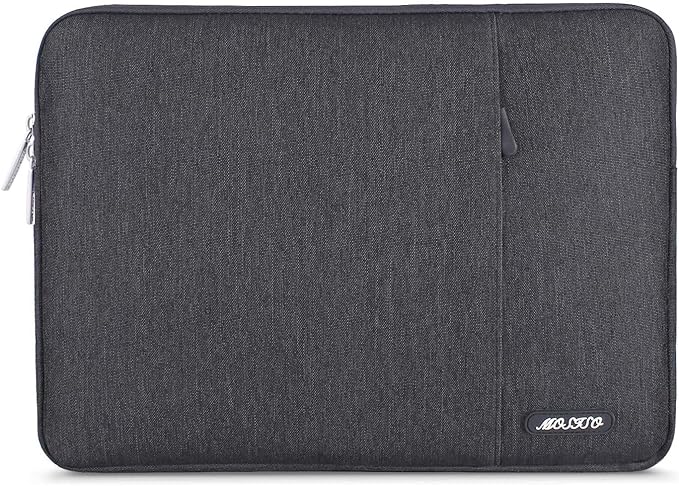 MOSISO Laptop Case 13 inch, Laptop Sleeve Compatible with MacBook Neo/Air/Pro 13 inch with A18/M5/M4/M3/M2/M1 Chip 2026-2016, Polyester Vertical Computer Sleeve Bag with Pocket, Space Gray