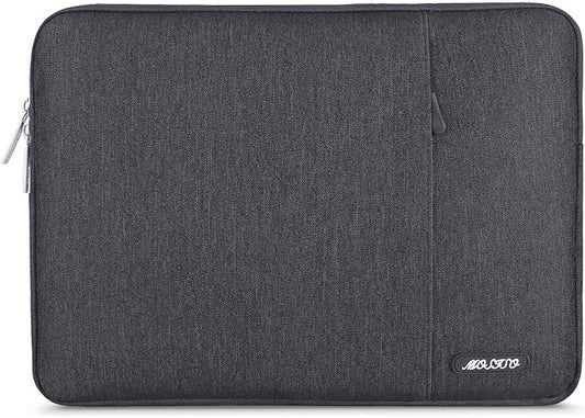 MOSISO Laptop Case 16 inch, 15-15.6 inch Laptop Sleeve Compatible with MacBook Pro 16 M5 M4 M3 M2 M1, HP Acer Dell Lenovo ASUS, Polyester Vertical Computer Sleeve Bag with Pocket, Space Gray