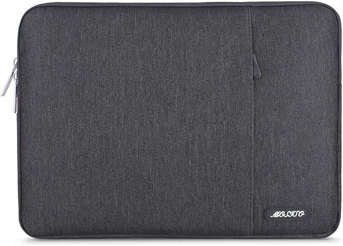 MOSISO Laptop Case 15 inch, 15 inch Laptop Sleeve Compatible with MacBook Air M5 A3448 M4 A3241 M3 A3114 M2 A2941 2026-2023, Dell XPS, Polyester Vertical Computer Sleeve Bag with Pocket, Space Gray