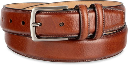 Haggar mens Leather Dress Belt for Suits and Pants - Classic, Formal, Business, Work