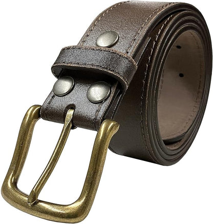 BS57 Classic Vintage Casual Jean Replacement Belt Strap or Belt 1-1/2"(38mm) Wide, Multi-Style Options