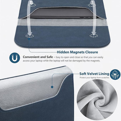 HYZUO 13 Inch Laptop Sleeve PC Case for MacBook Pro 13 M2 M1 2026-2016, 13" MacBook Neo 2026 A3404, MacBook Air 13 M5 A3449 M4 M3 M2 M1 2026-2018, 13" iPad Pro/Air, Surface Pro, XPS 13, Navy Blue