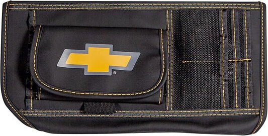 Plasticolor 006192R01 Chevy Chevrolet Logo Car Truck or SUV Sun Visor Organizer, Auto Interior Pocket Organizer, Registration Document Holder, Sunglass Storage Pouch Organizer