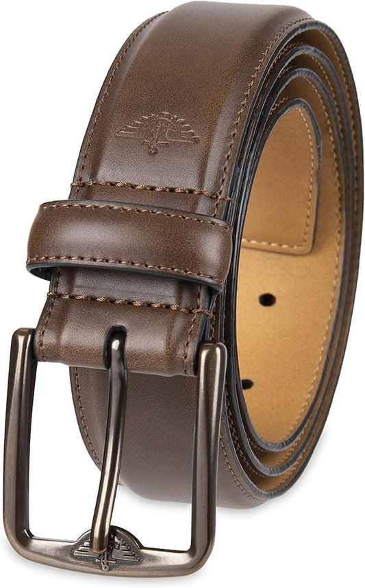 Dockers Men's Leather Casual Belt, Everyday Style (Regular and Big & Tall Sizing)
