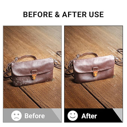 Leather Cleaner & Moisturizer Set for Coach, Gently Cleans Vachetta Leather, Restores Shine, Softens, Removes Stains & Light Scratches, Works for All Luxury Brands