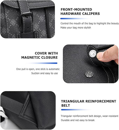 KingTo Laptop Backpack for Men Luxury Anti-Theft Travel Backpack Casual Business Waterproofing Computer Bag (A-Black-1)