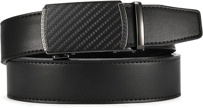 CHAOREN Mens Belt Leather Ratchet Belt - Customizable Fit, Effortless Style (35mm)