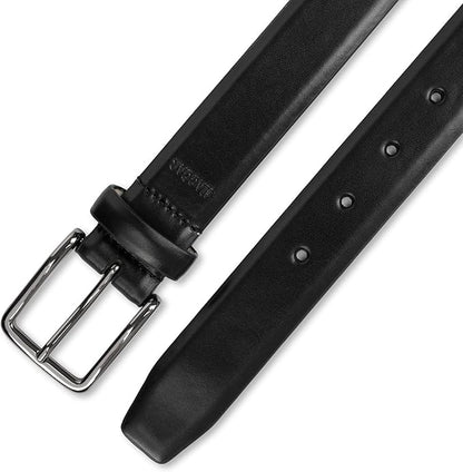 Haggar mens Leather Dress Belt for Suits and Pants - Classic, Formal, Business, Work