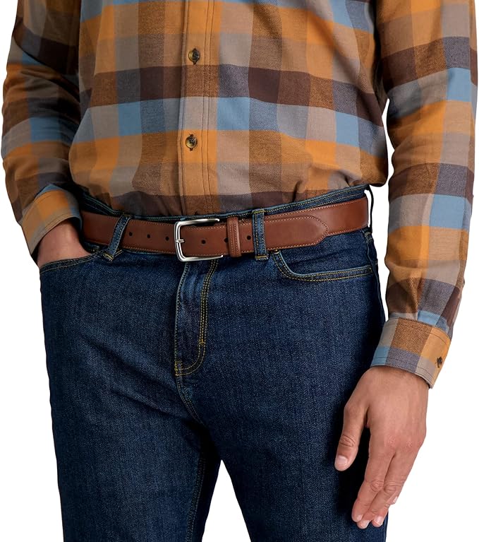 Columbia Men's Casual Everyday Leather Belt – Jeans, Chinos and Daily Wear