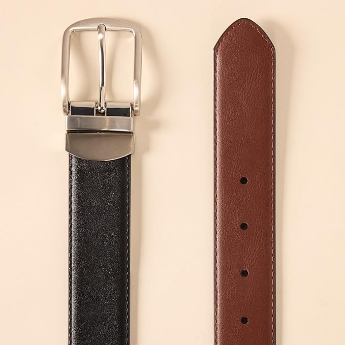 Amazon Essentials Men's Reversible Dress Belt