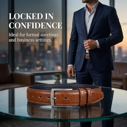 Luxury Crocodile Pattern Leather Belt with Automatic Buckle, Black and Brown, Gold and Gunmetal Buckle, Ratchet Design