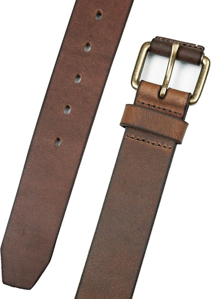 Lucky Brand Men's Jeans Leather Belt| Classic| Casual| Dress| Everyday| American Heritage| Genuine Leather| Metal Buckle
