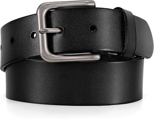 Men's Leather Belt Full Grain Leather Belts for Men Handmade Real Solid Top-Grain Leather Heavy-Duty Work Belt Gifts