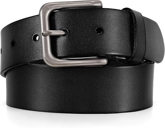 Men's Leather Belt Full Grain Leather Belts for Men Handmade Real Solid Top-Grain Leather Heavy-Duty Work Belt Gifts