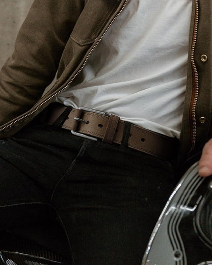 CHAOREN Full Grain Leather Belt for Men, Work Belts for Men Heavy Duty, Daily Wear for Jeans Pants