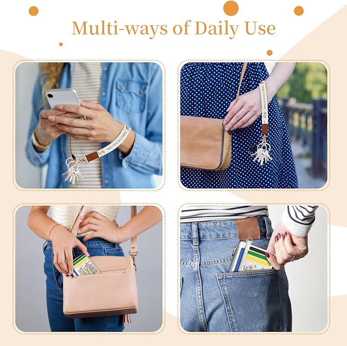 Hancynir Book Floral Flower Slim Wallet Women Credit Card Holder, RFID Blocking Front Pocket Wallet Wristlet Keychain Lanyard, Small Cute Mini Card Case, Thin Coin Zipper PU Leather Organizer Gifts