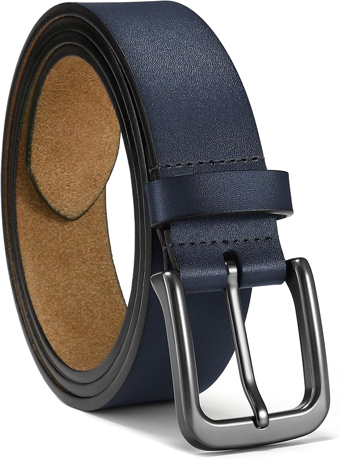 CHAOREN Mens Belts Leather - 35mm Genuine Leather Belt for Jeans - Men Gift for Casual Dress