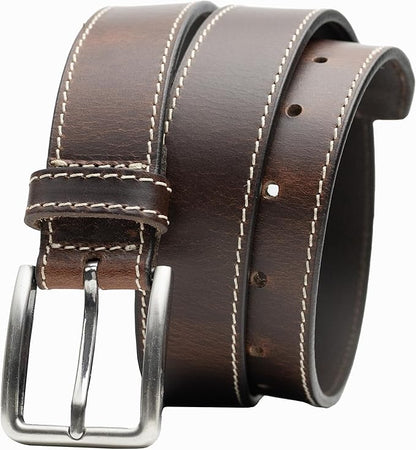 Slick City Belt - Genuine Full Grain Leather with Nickel Free Buckle