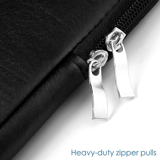 CCPK 13" Laptop Sleeve Cover Compatible with New MacBook Neo Pro M5 Chip A2338 Mac Air 13 Inch 2026 Accessories A2337 A2289 A1989 A1932 2019 13.3 Inch Waterproof Carrying Case Bag PU Leather, Black