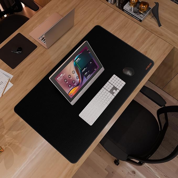 Mydours 40" x 24" Extended Gaming Mouse Pad, Large Desk Mat with Superior Micro-Weave Surface, Water Resist Keyboard Mousepad with Non-Slip Rubber Base, Laptop Desk Pad for Office and Home, Black