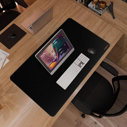 Mydours 40" x 24" Extended Gaming Mouse Pad, Large Desk Mat with Superior Micro-Weave Surface, Water Resist Keyboard Mousepad with Non-Slip Rubber Base, Laptop Desk Pad for Office and Home, Black