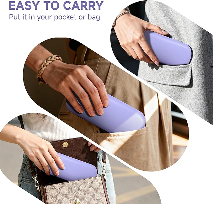 Glasses Case Large Hard Shell Eyeglasses Case PU Leather Protective for Sunglasses Eyeglasses