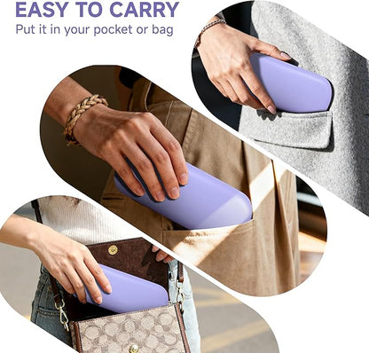 Glasses Case Large Hard Shell Eyeglasses Case PU Leather Protective for Sunglasses Eyeglasses