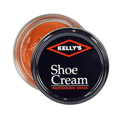 Kelly's Light Brown Shoe Polish 1.5 oz - Professional Leather Shoe Cream