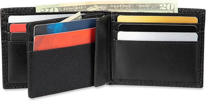 Dickies Men's RFID Everyday Leather Bifold Chain Wallet Black