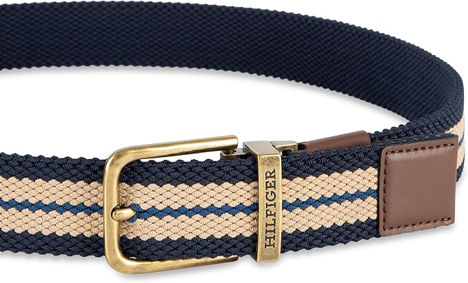 Tommy Hilfiger Men's Reversible Leather Belt, 2‑in‑1 Design for Dress Or Casual Wear