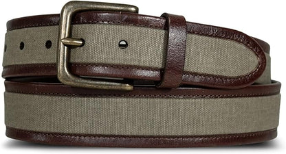 Lucky Brand Men's Jeans Leather Belt| Classic| Casual| Dress| Everyday| American Heritage| Genuine Leather| Metal Buckle