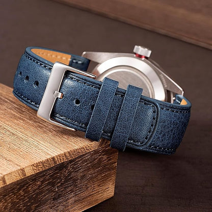 SEURE Quick Release Watch Band,Top Genuine Leather Watch Straps 19mm 20mm 21mm 22mm 24mm for Men and Women