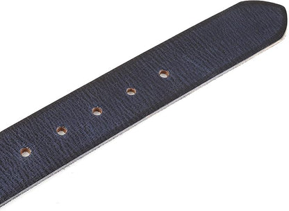 F&L CLASSIC Belt for buckle men Snap on Strap Full Grain One Piece Leather no buckle,1 1/2" Wide, USA