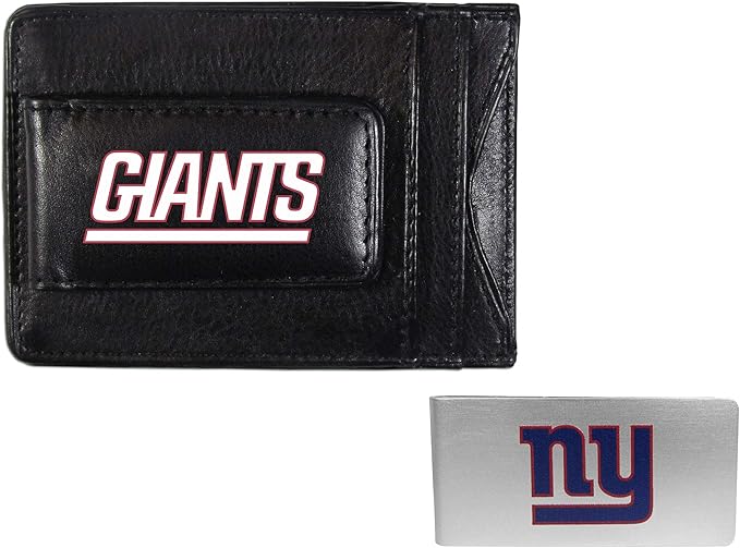 Siskiyou Sports NFL unisex Leather Cash & Cardholder & Money Clip