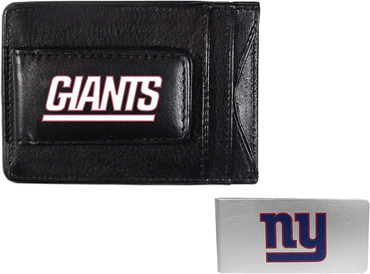 Siskiyou Sports NFL unisex Leather Cash & Cardholder & Money Clip