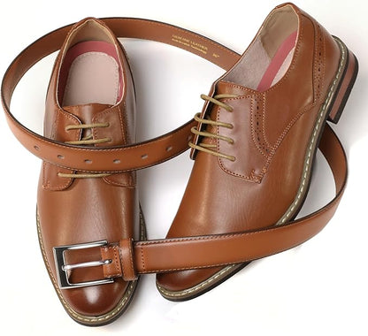 CHAOREN Mens Belts Leather Gift for Men - Ideal Match for Mens Dress Shoes