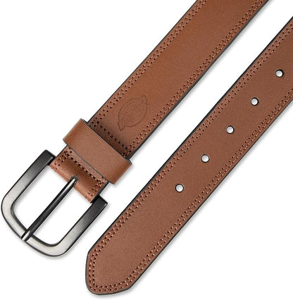 Dickies mens Genuine Leather Belt – Durable Casual Style, Regular & Big and Tall Sizes