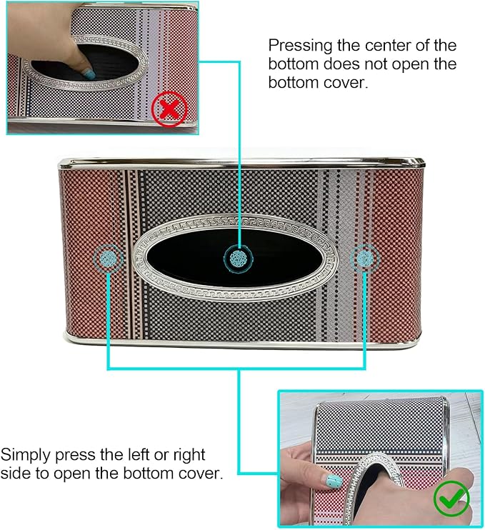 Car Tissue Holder, Faux Leather Visor Tissue Box Holder with Secure Clip, Hanging Tissue Dispenser for Sun Visor or Seat Back, Easy Access Organizer, Fits Most Cars SUVs Trucks (Hanging)