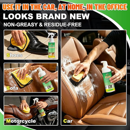 Leather Cleaner and Conditioner Kit – Car Leather Cleaning and Care Kit for Synthetic & Faux Leather, Cleans, Conditions & Protects Automotive Interior, Furniture, Shoes & Boots – 5 Piece Set